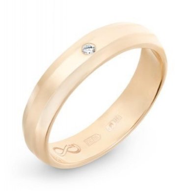 Обручальное кольцо R01-WED-00007-М12272 - Ювелирный бренд Московский ювелирный завод
